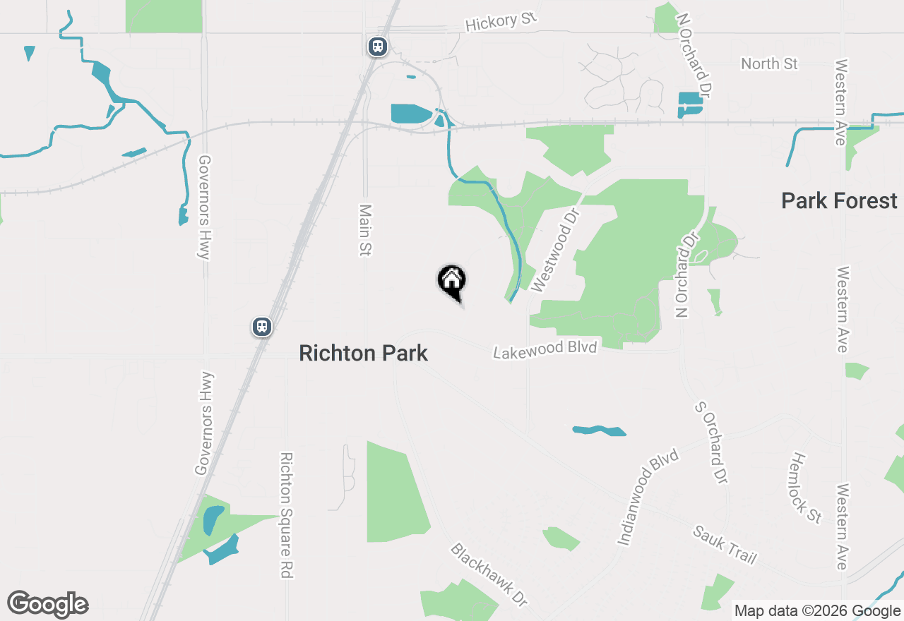 Map of 356 Wilshire Street, Park Forest, IL 60466