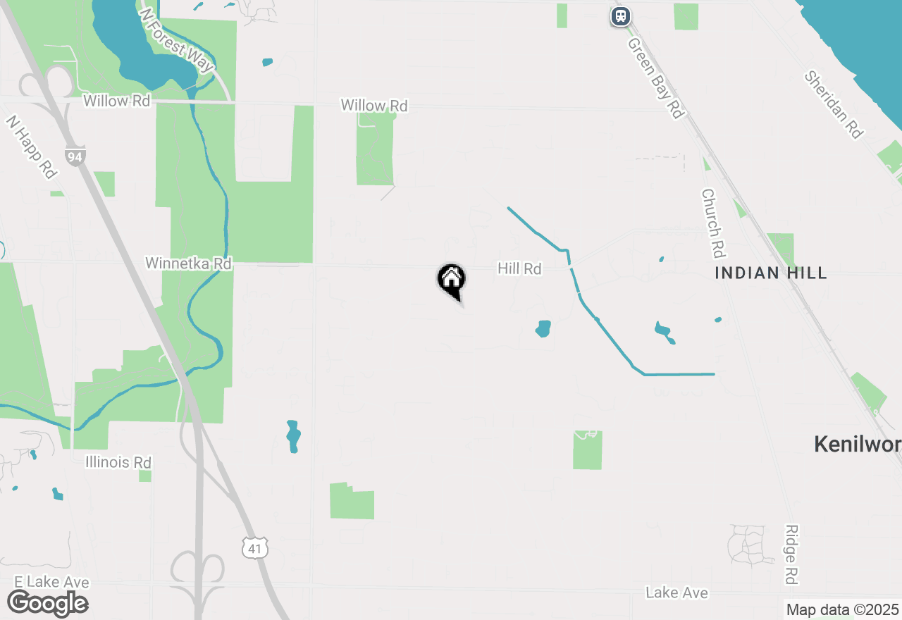 Map of 80 Locust Road, Winnetka, IL 60093