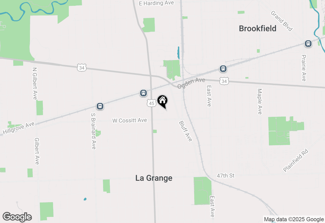 Map of 75 S 6th Avenue #102, La Grange, IL 60525