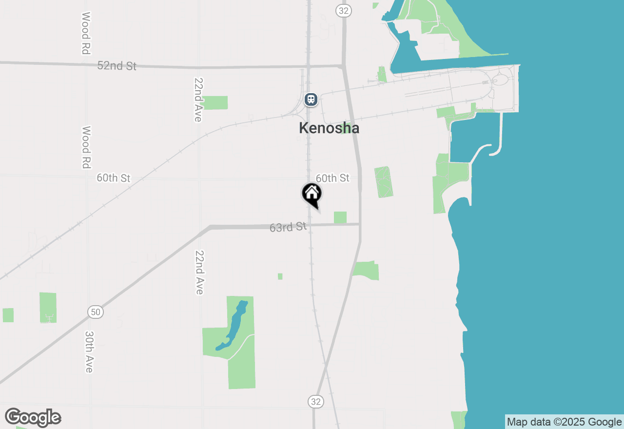 Map of 6205 13th Ave, Kenosha, WI 53143