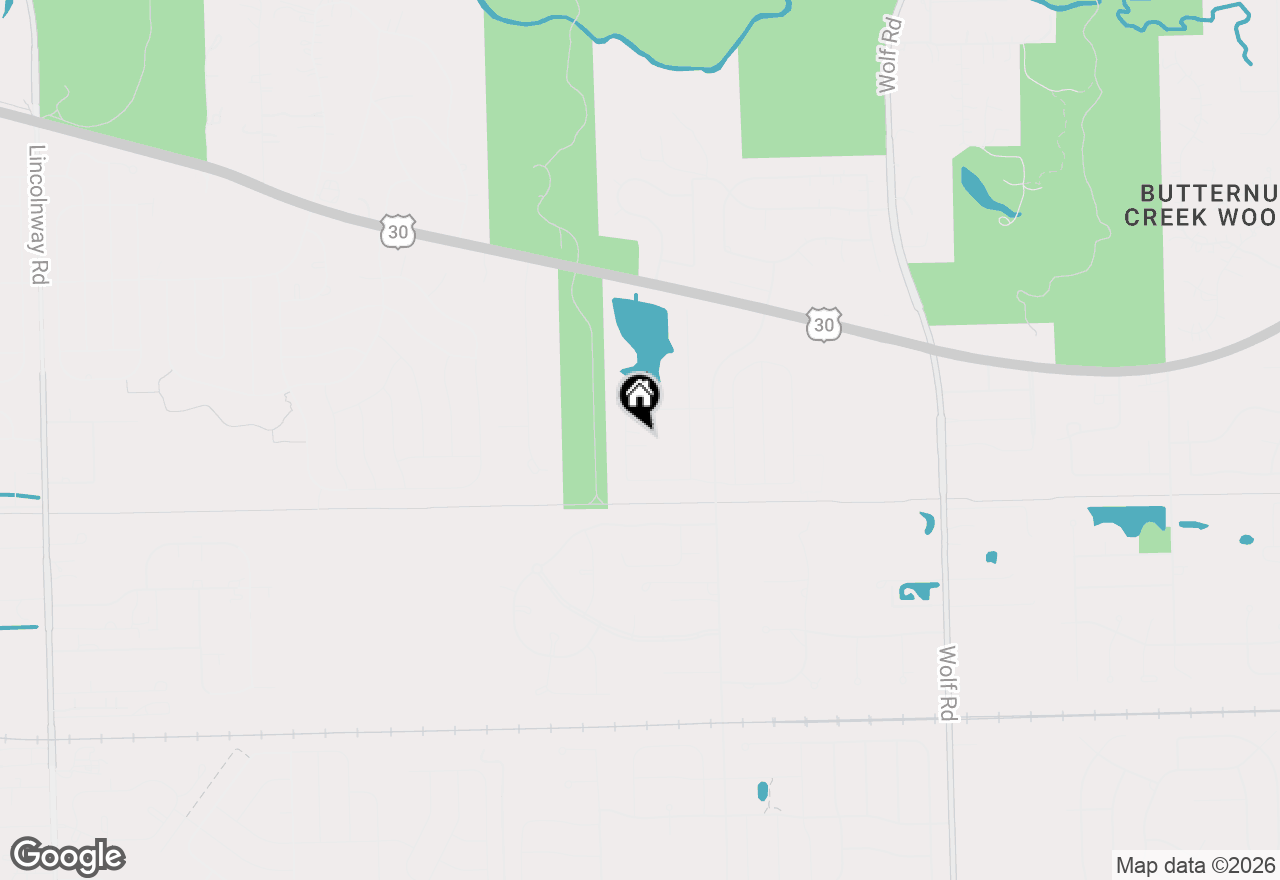 Map of 21359 Saddle Lane, Mokena, IL 60448