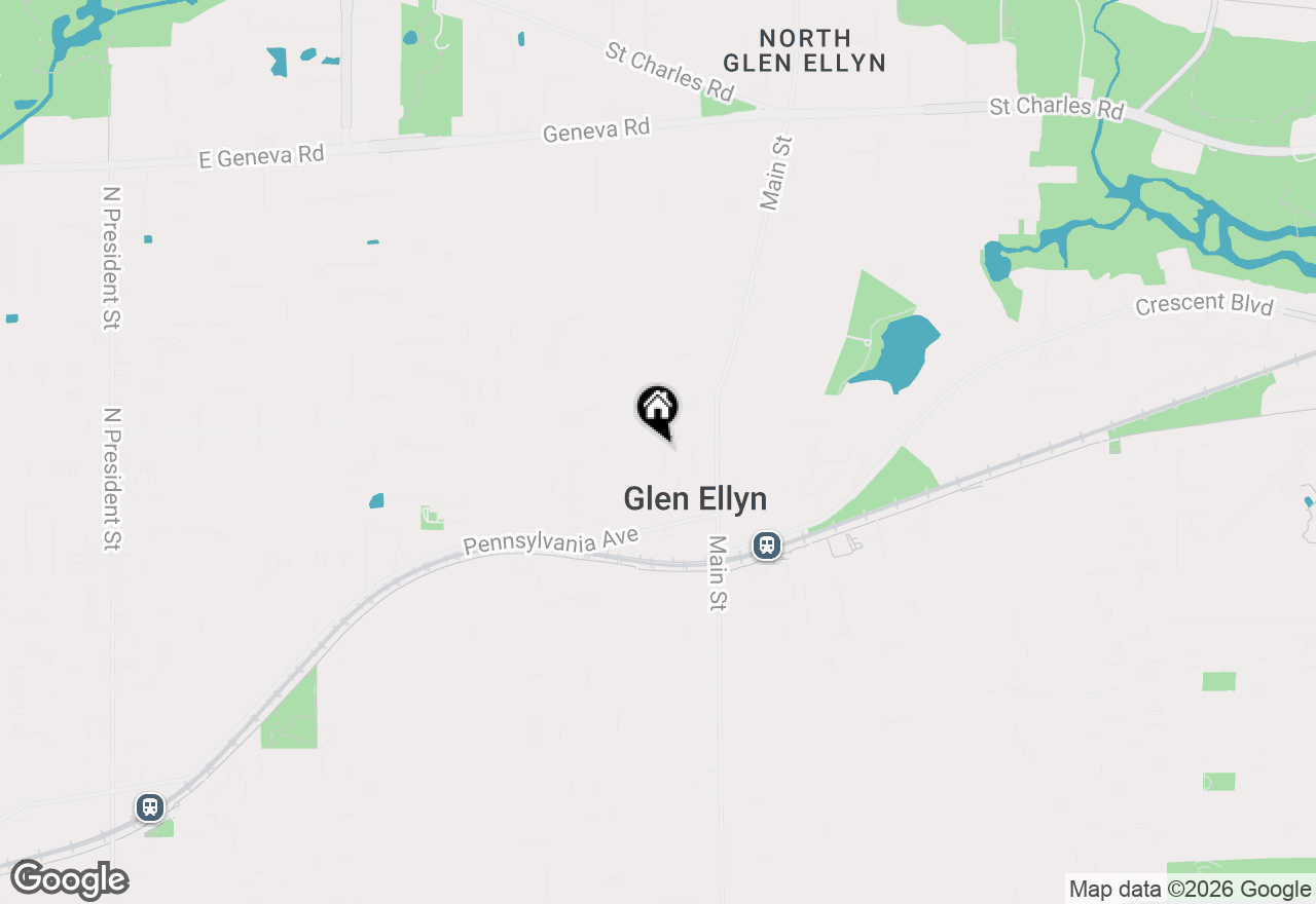 Map of 465 Cottage Avenue, Glen Ellyn, IL 60137