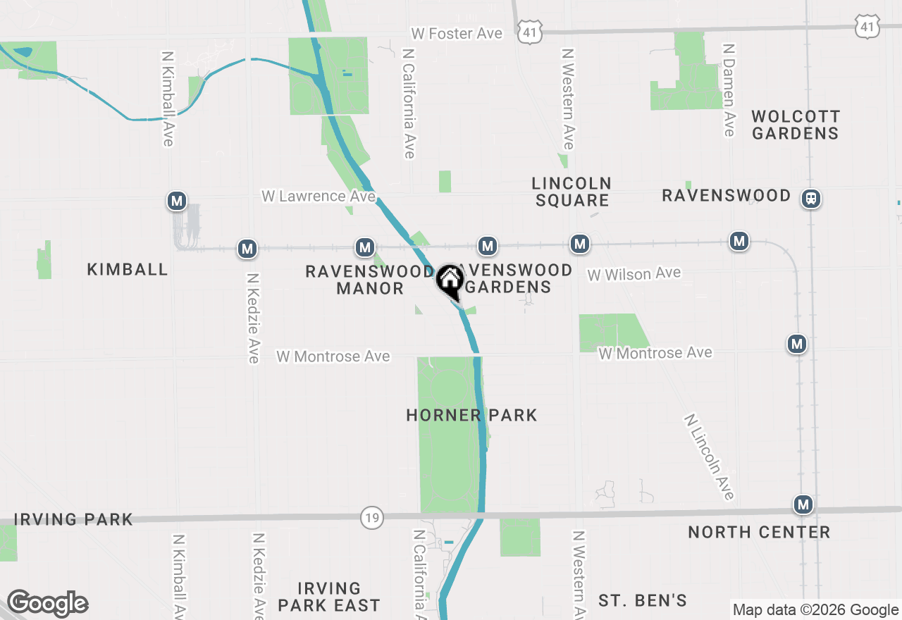 Map of 2712 W Sunnyside Avenue, Chicago, IL 60625
