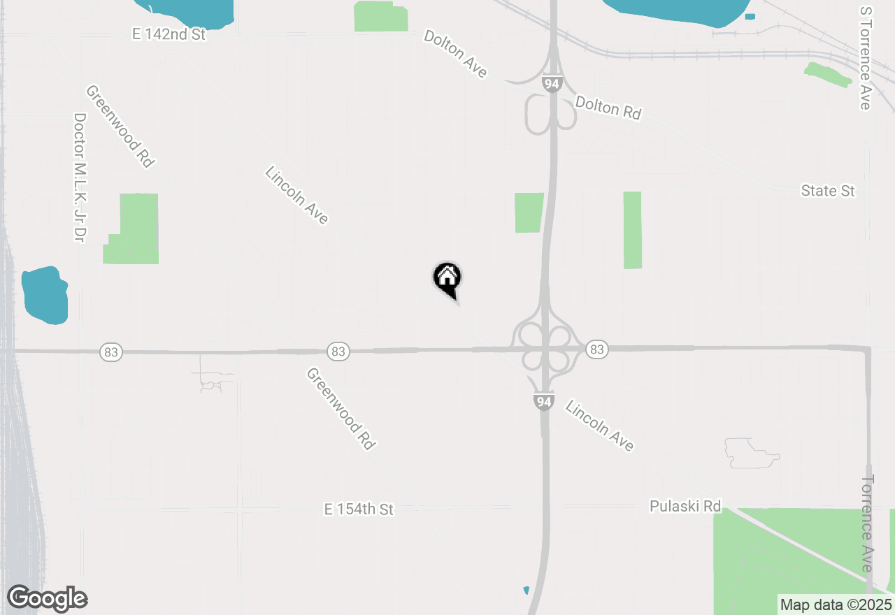 Map of 14879 Lincoln Avenue, Dolton, IL 60419