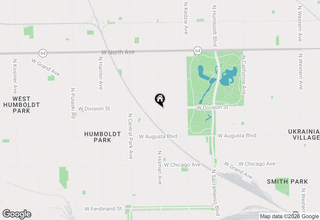Map of 3349 W Division Street, Chicago, IL 60651