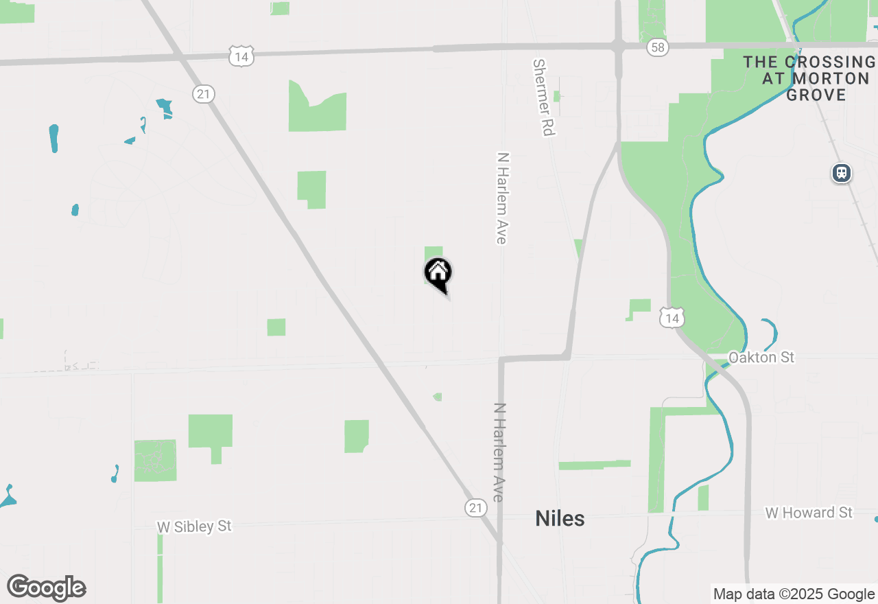 Map of 8132 N Odell Avenue, Niles, IL 60714