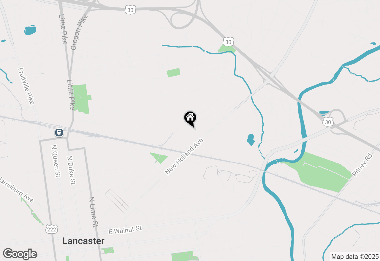 Map of 636 Fountain Avenue, Lancaster, PA 17601