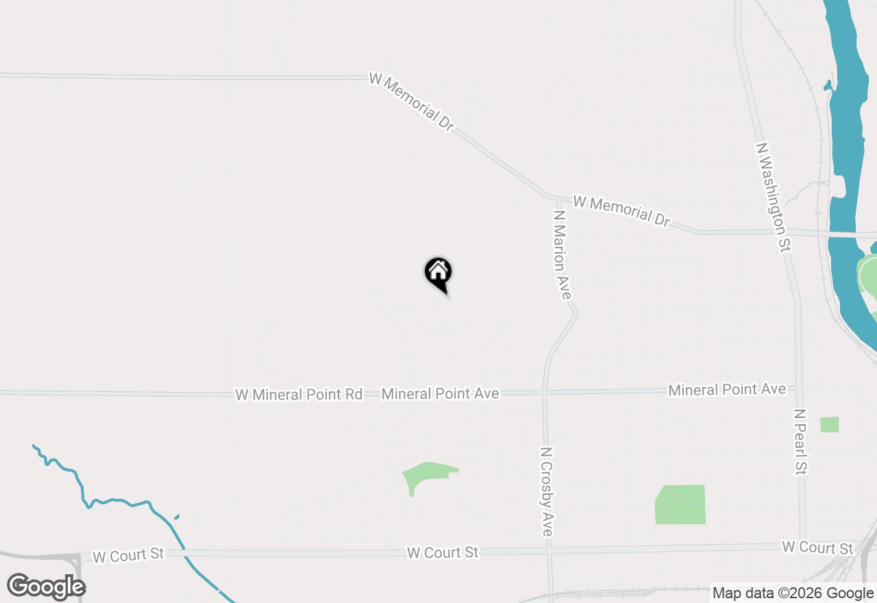 Map of 2839 Cambridge Court, Janesville, WI 53548