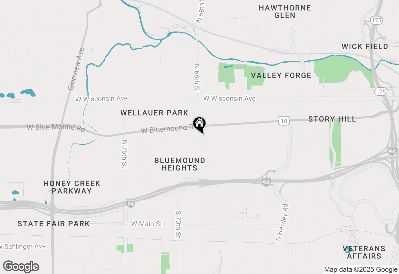 Map of 344 N 68th St #344A, Wauwatosa, WI 53213