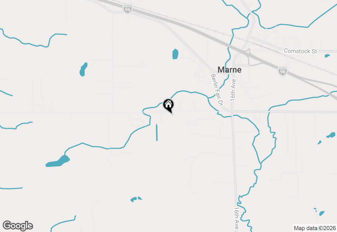Map of 2042 Hayes Street, Marne, MI 49435