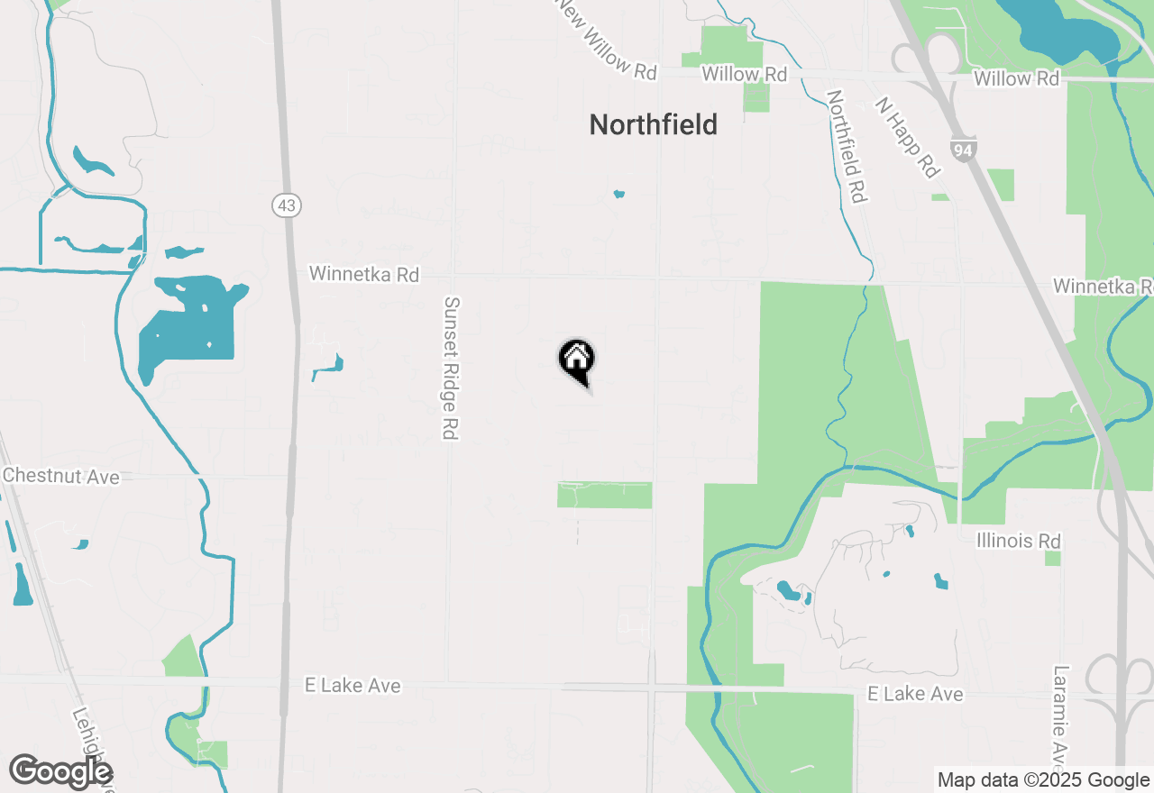 Map of 1030 Pleasant Lane, Glenview, IL 60025