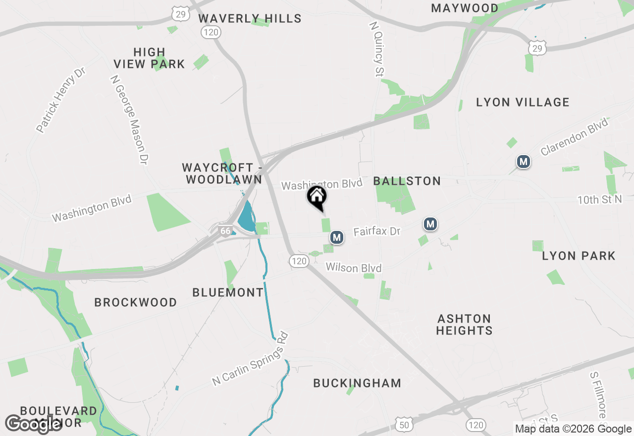 Map of 1050 N Taylor Street #1-407, Arlington, VA 22201