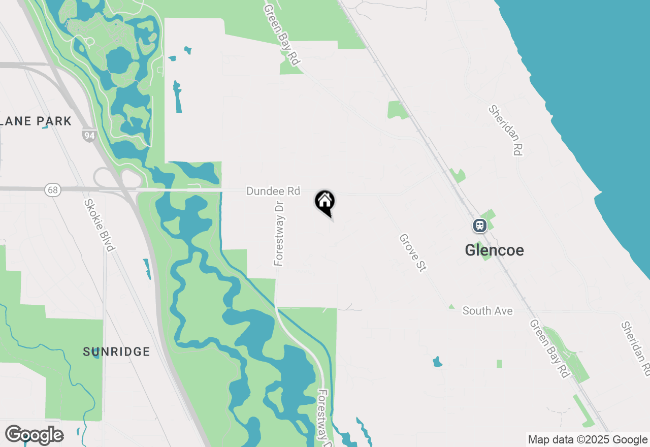 Map of 908 Elm, Glencoe, IL 60022