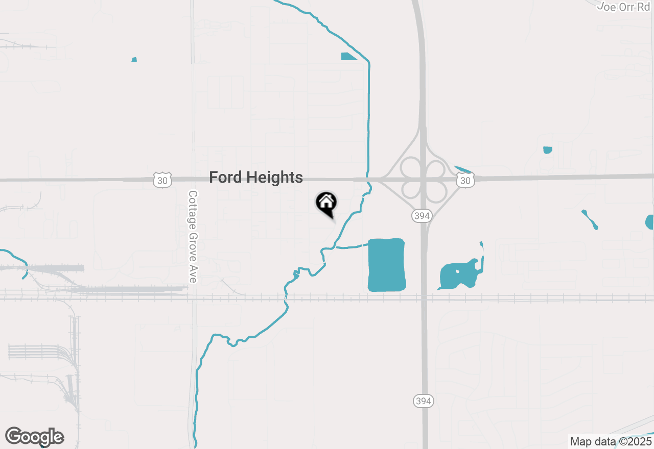 Map of 1415 E 15th Place, Ford Heights, IL 60411