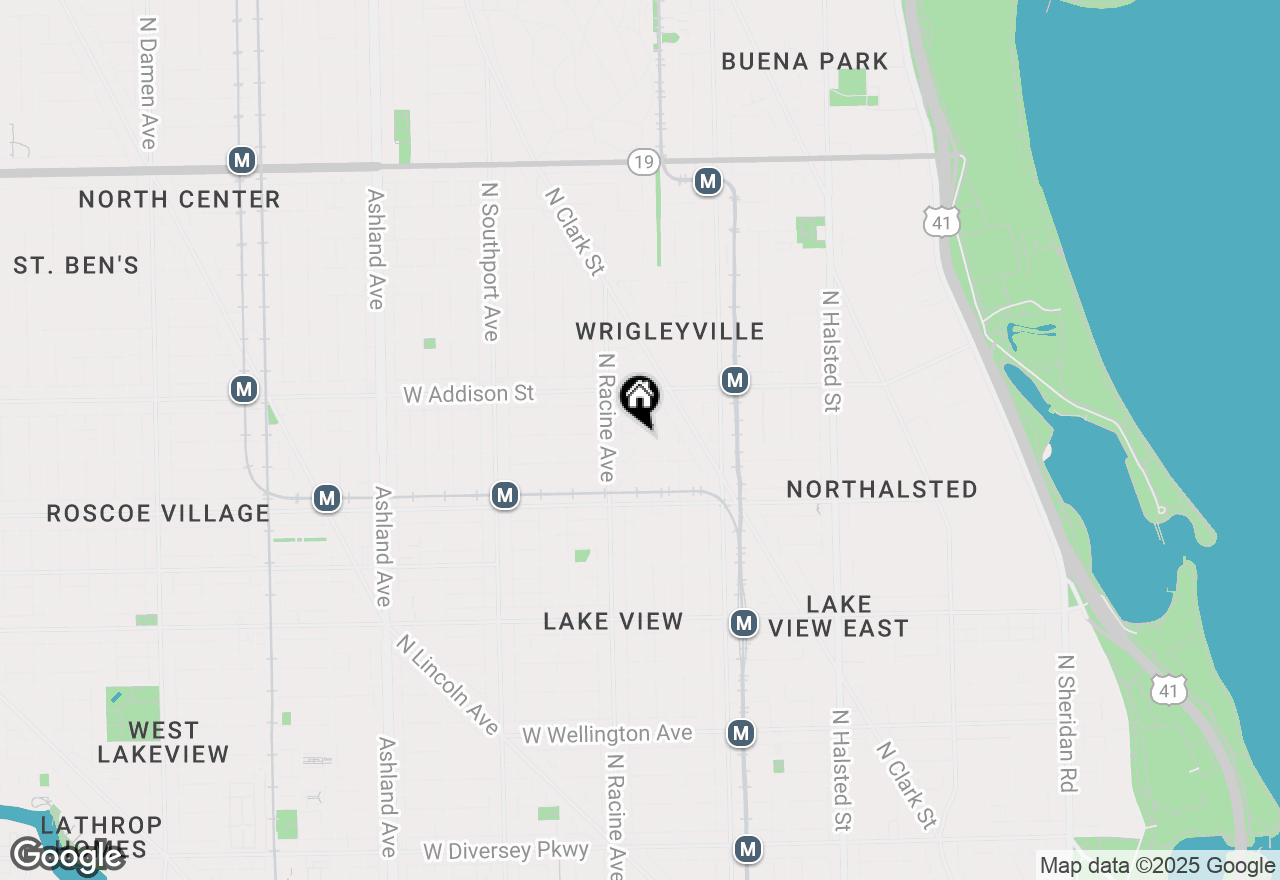 Map of 1130 W Cornelia Avenue #A, Chicago, IL 60657