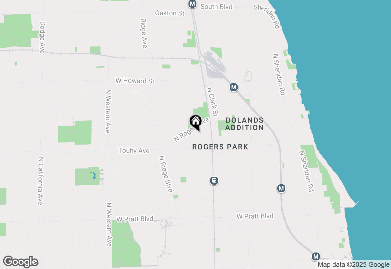 Map of 7301 N Wolcott Avenue #2, Chicago, IL 60626