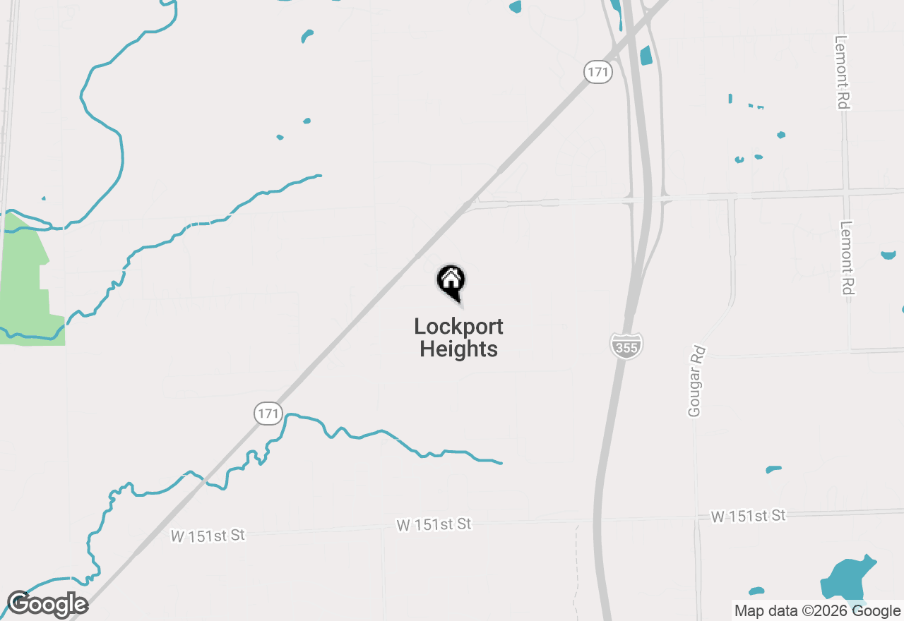 Map of 16615 W 145th Place, Lockport, IL 60441