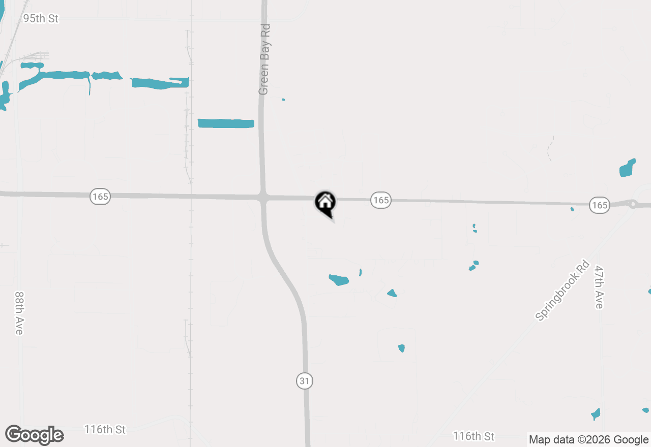 Map of 6727 105 St, Pleasant Prairie, WI 53158