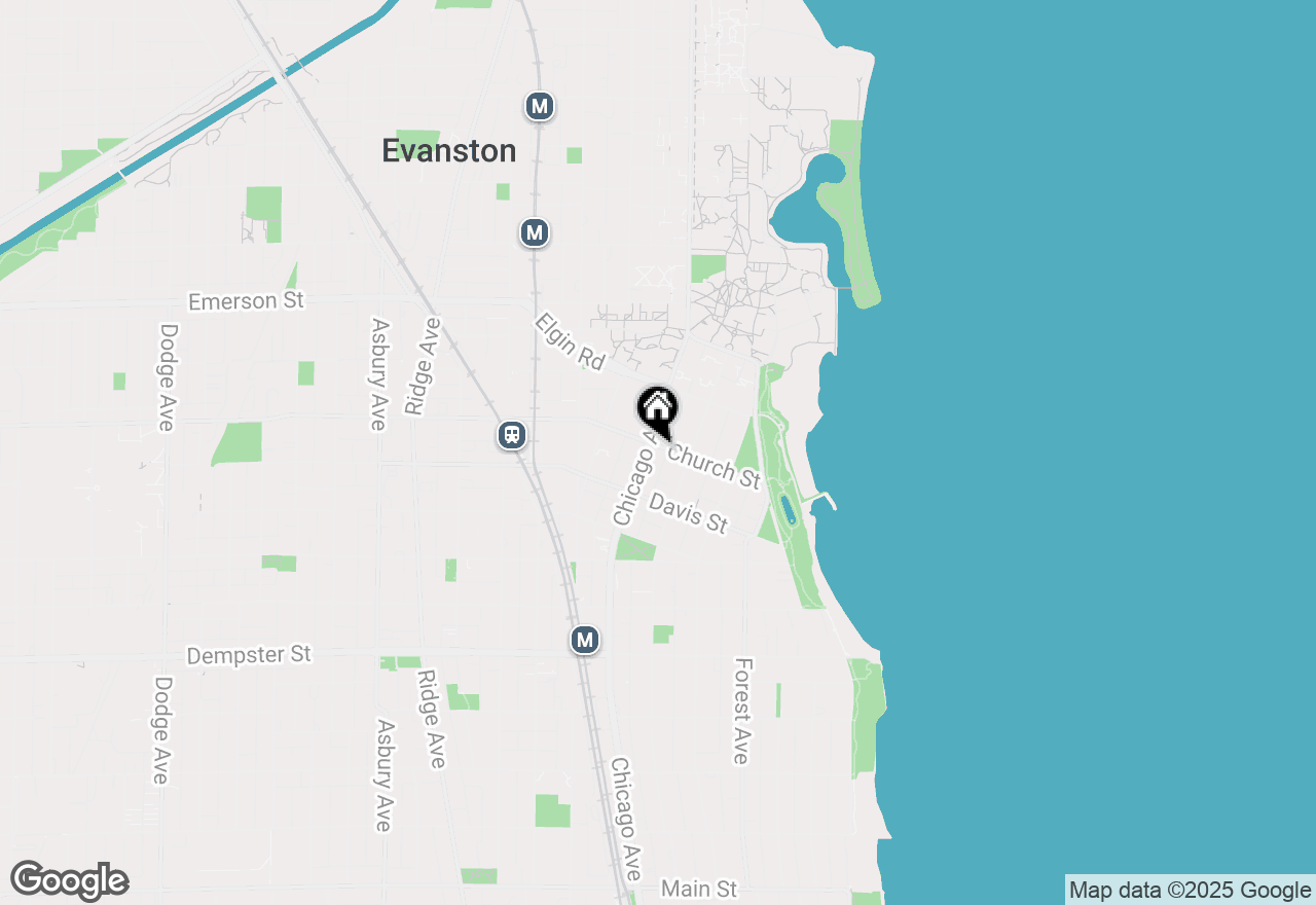 Map of 522 Church Street #3D, Evanston, IL 60201