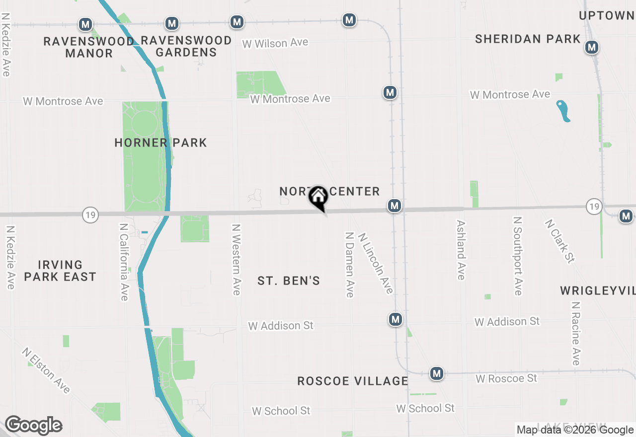Map of 3946 N Hoyne Avenue #2S, Chicago, IL 60618