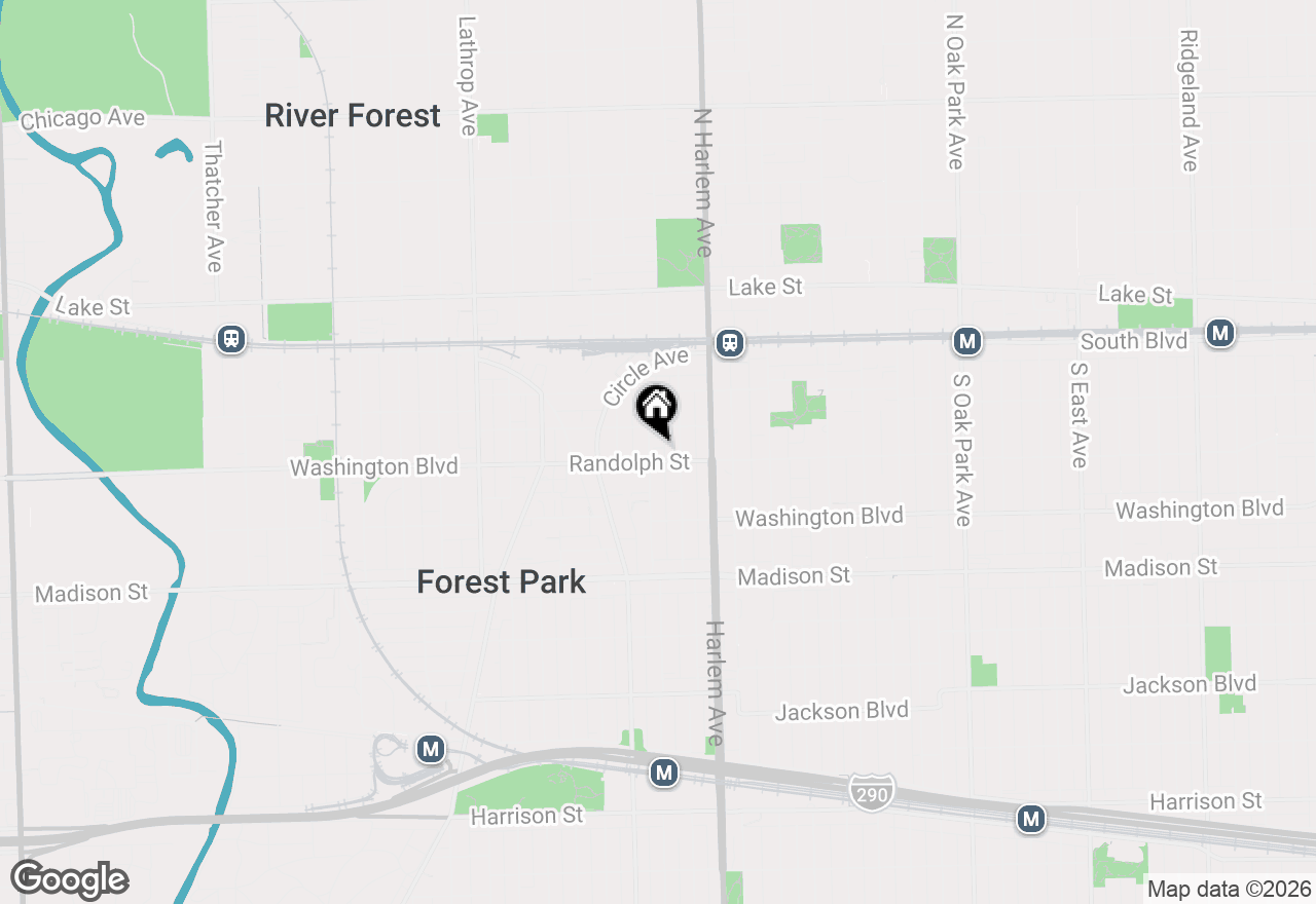 Map of 7251 Randolph Street #A2, Forest Park, IL 60130