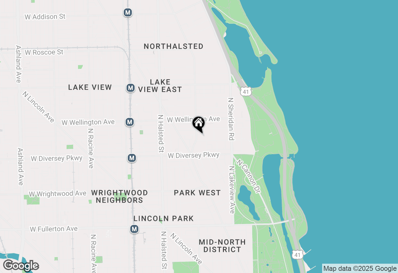 Map of 550 W Surf Street #524, Chicago, IL 60657