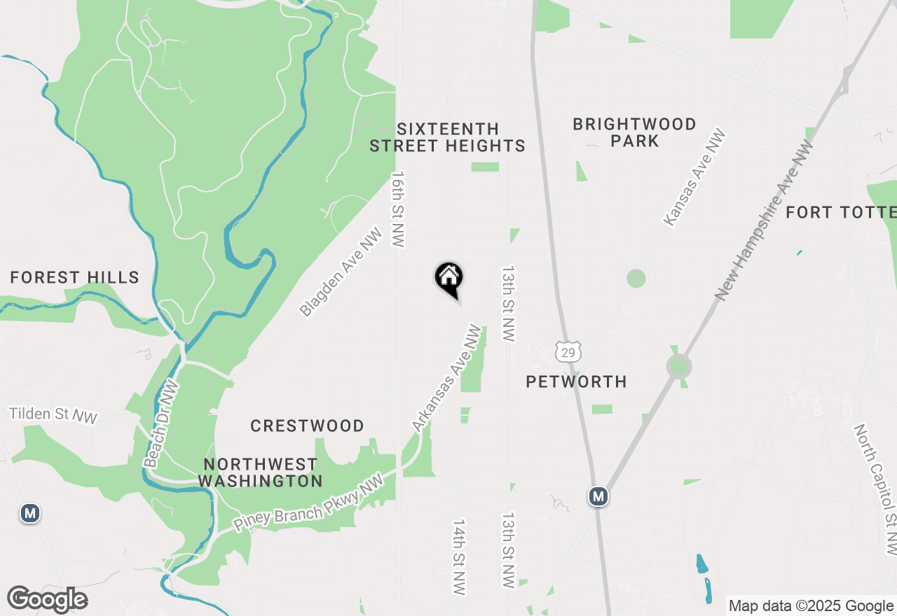 Map of 1406 Buchanan Street Nw, Washington, DC 20011