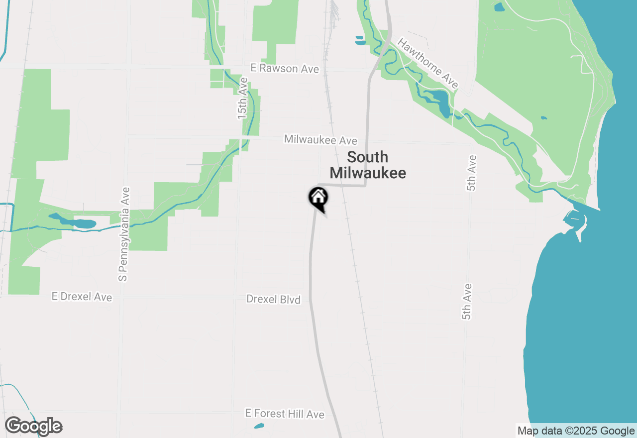 Map of 2507 S Chicago Ave, South Milwaukee, WI 53172