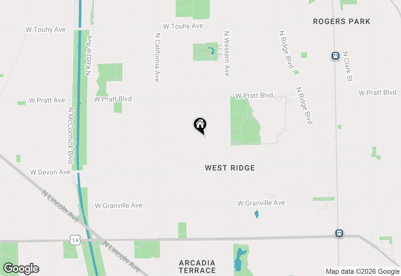 Map of 6542 N Maplewood Avenue, Chicago, IL 60645