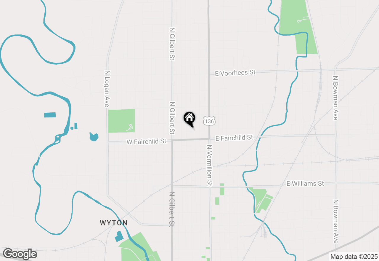 Map of 928 N Franklin Street, Danville, IL 61832