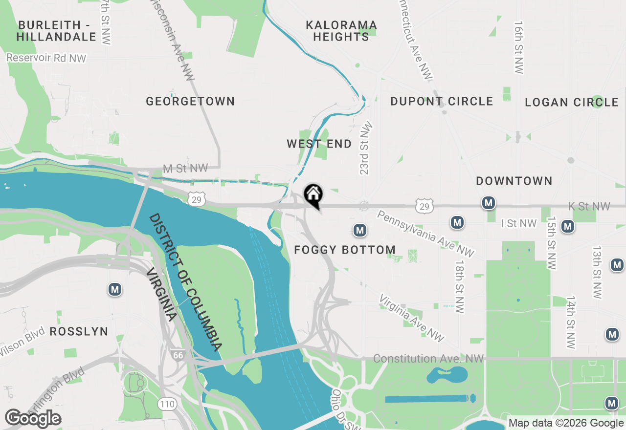 Map of 955 Nw 26th Street #209, Washington, DC 20037