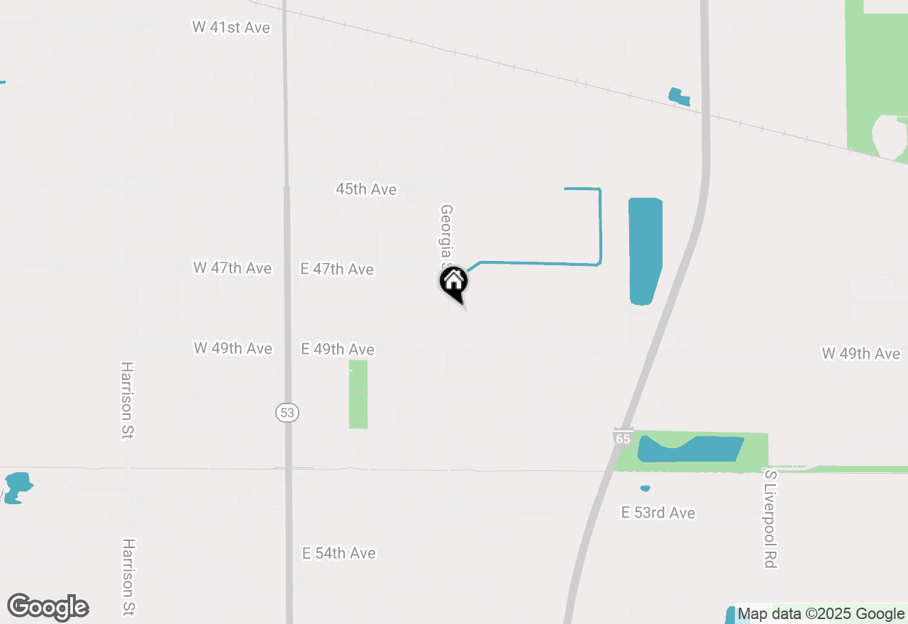 Map of 4801 Georgia Street, Gary, IN 46409