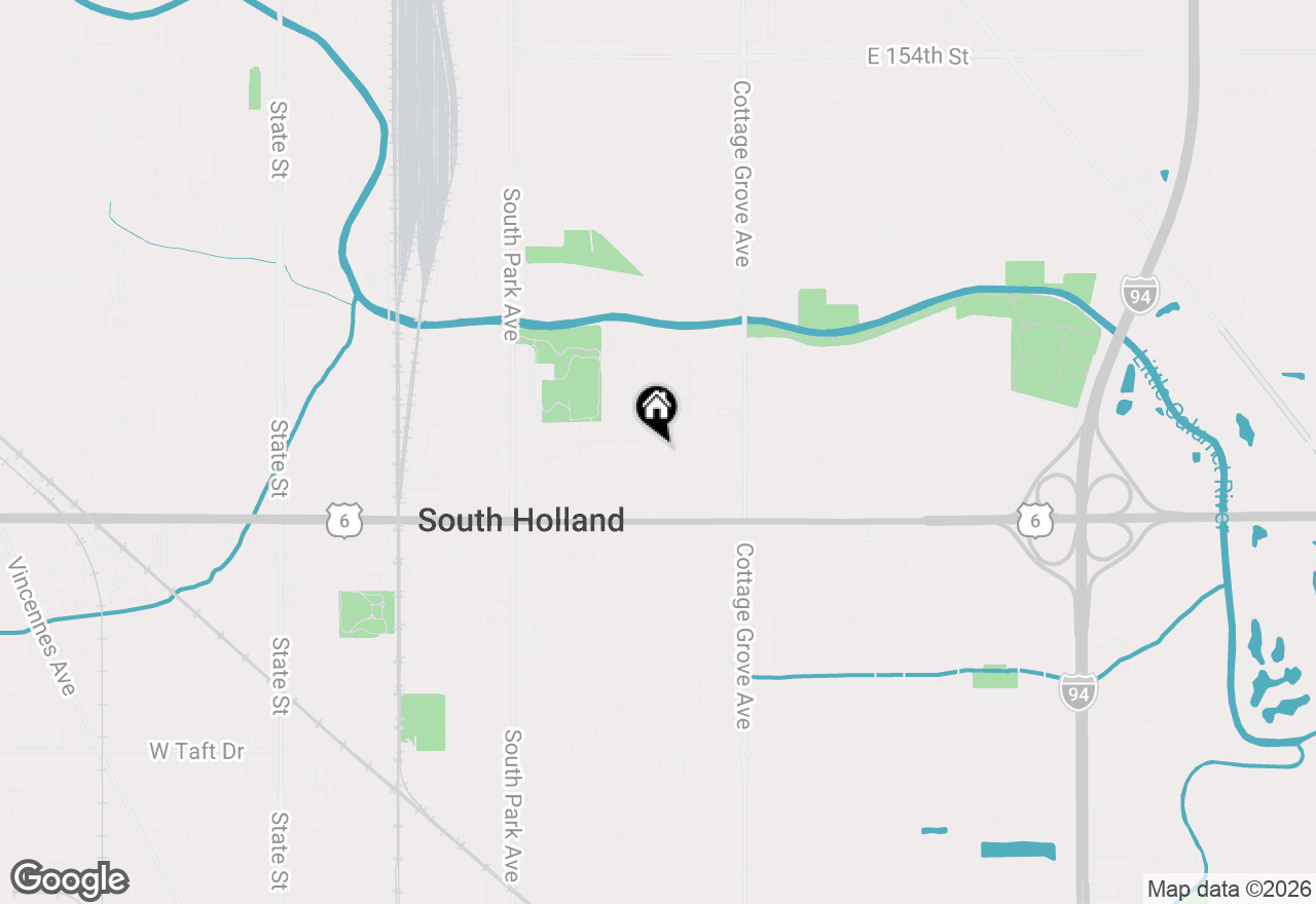 Map of 16083 School Street, South Holland, IL 60473