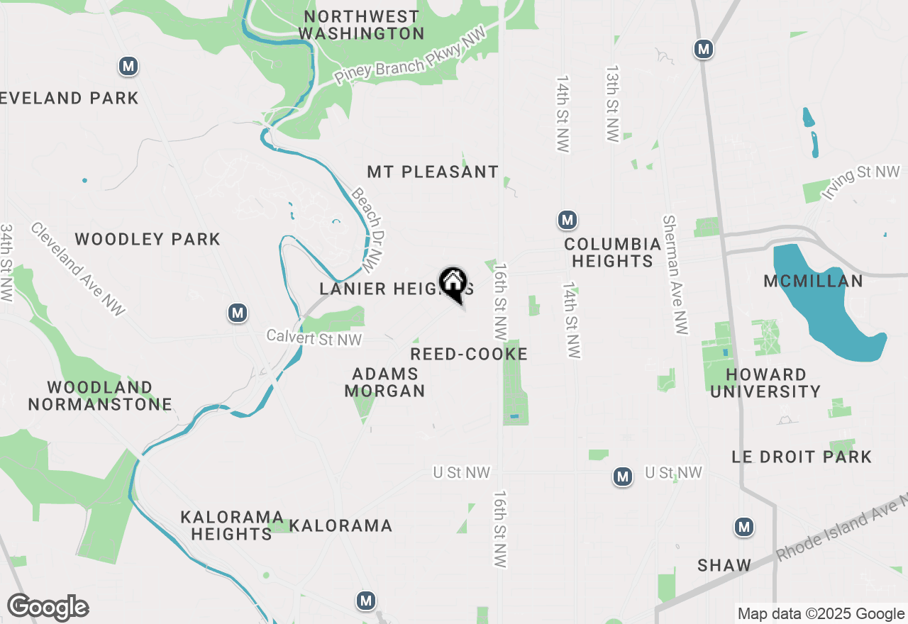 Map of 2550 17th Street Nw #203, Washington, DC 20009