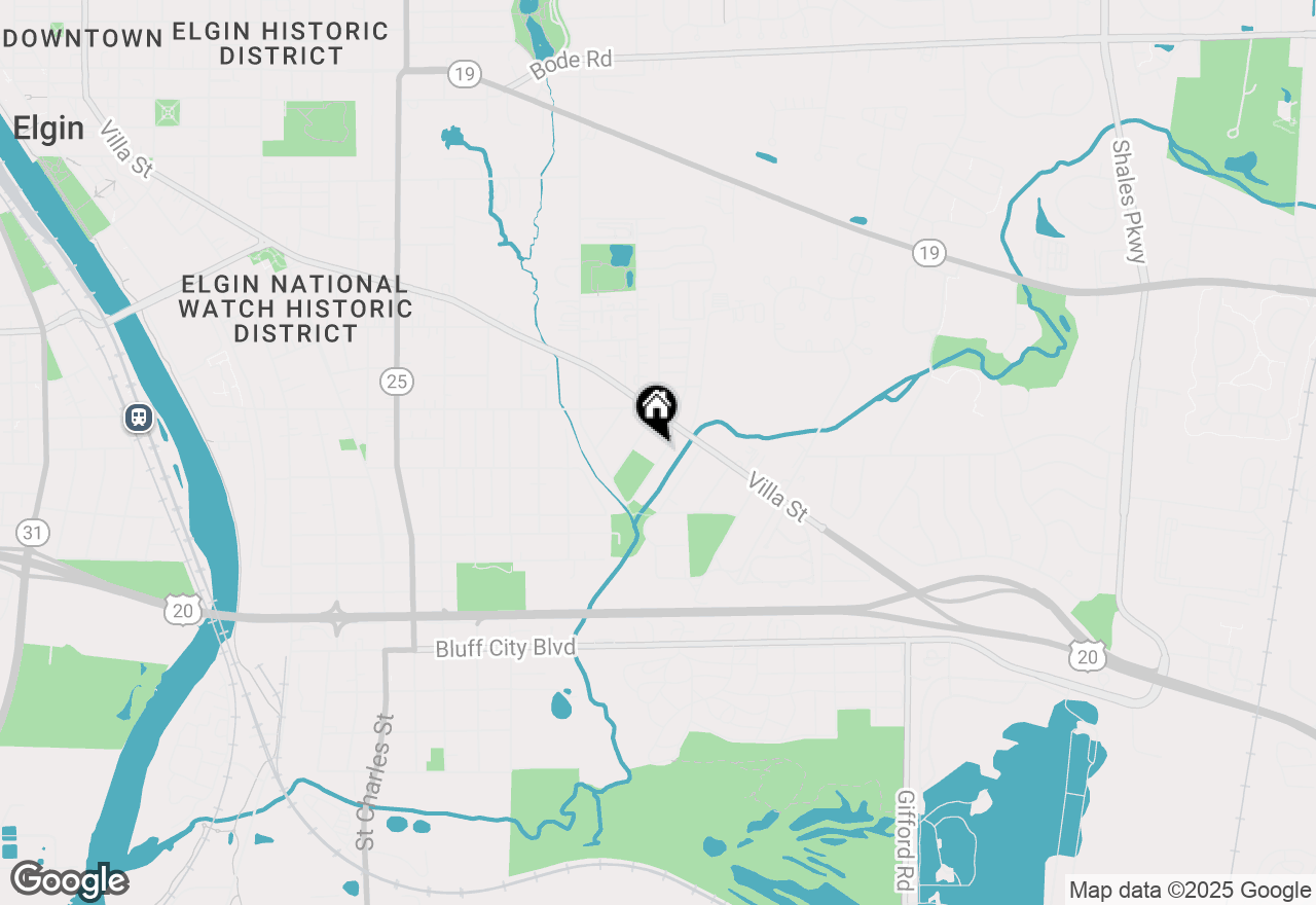 Map of 578 Ramona Avenue, Elgin, IL 60120