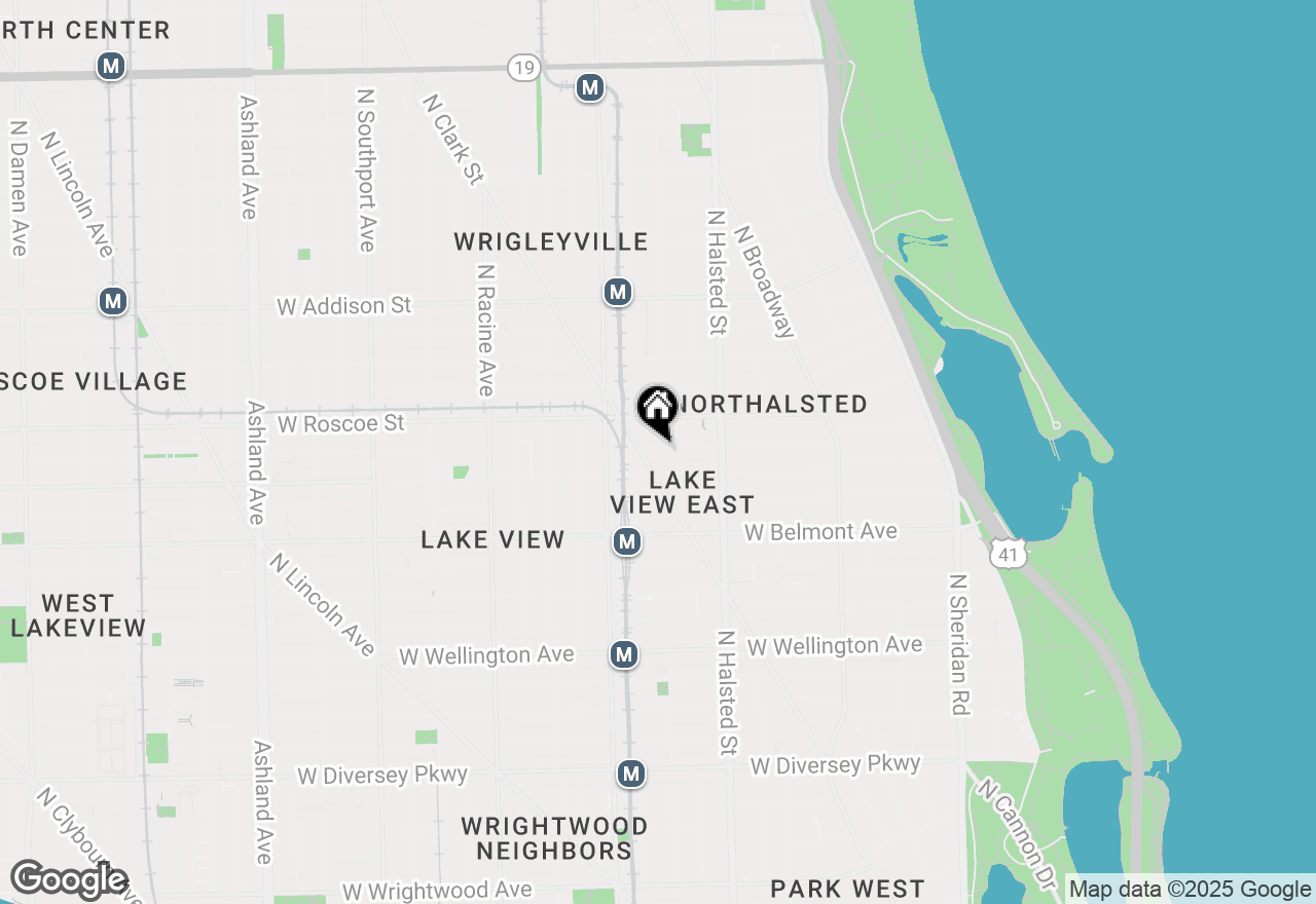 Map of 865 W Buckingham Place #303, Chicago, IL 60657