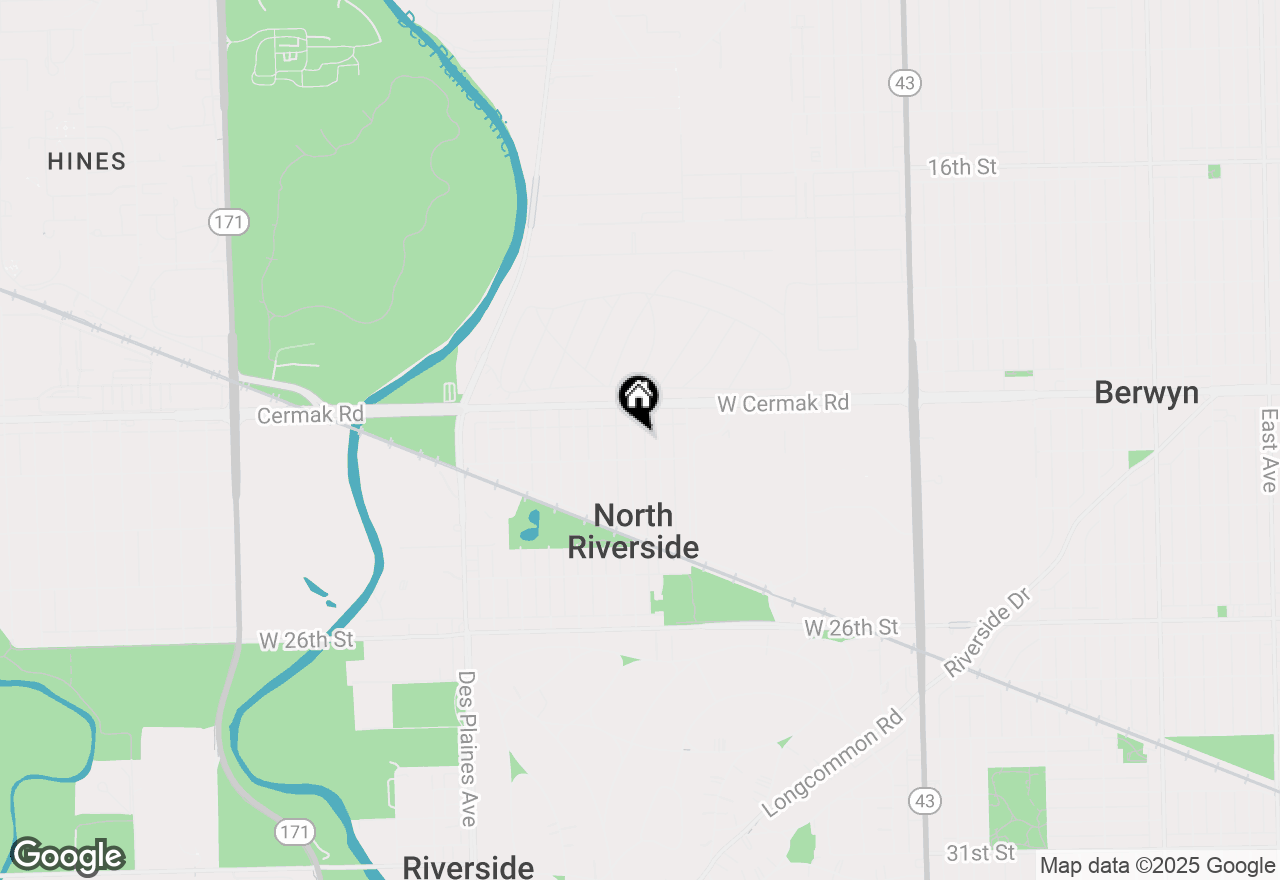 Map of 2237 Hainsworth Avenue, North Riverside, IL 60546