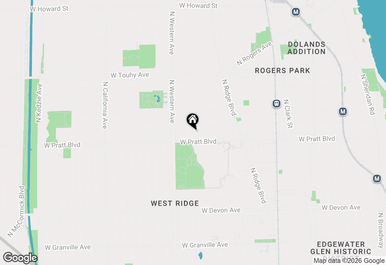 Map of 2239 W Farwell Avenue #2A, Chicago, IL 60645