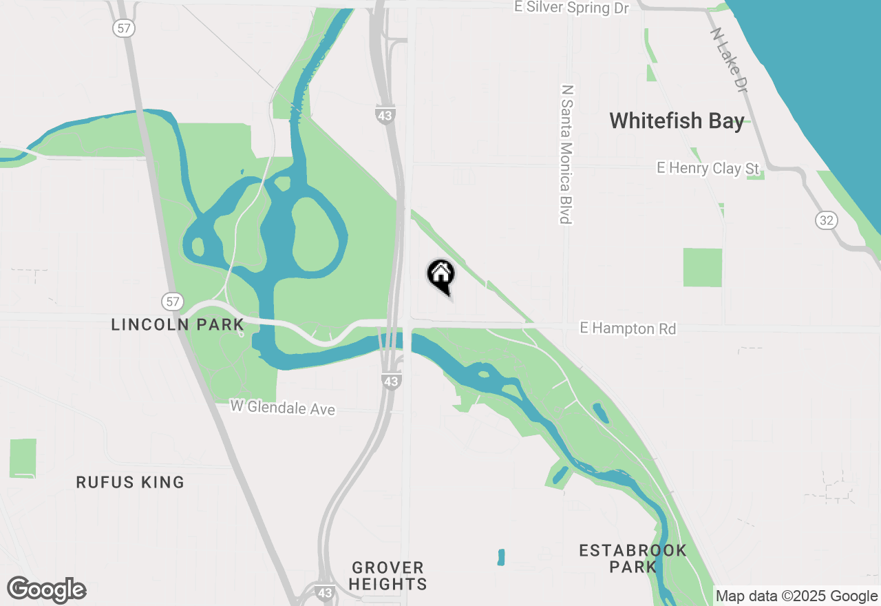 Map of 4841 N Mohawk Ave, Glendale, WI 53217