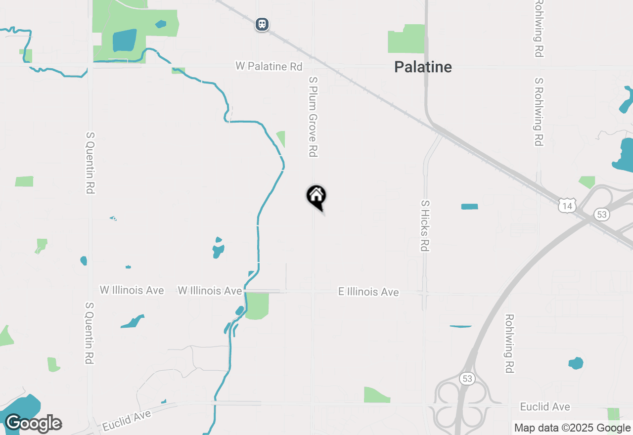 Map of 539 S Plum Grove Road, Palatine, IL 60067