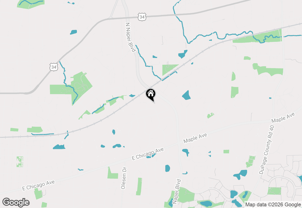 Map of 25W185 Setauket Avenue, Naperville, IL 60540