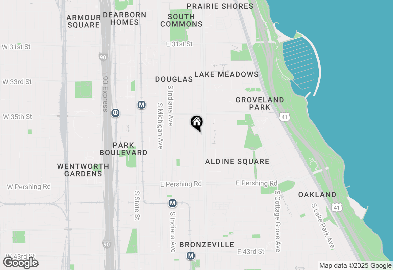 Map of 3611 S Calumet Avenue, Chicago, IL 60653