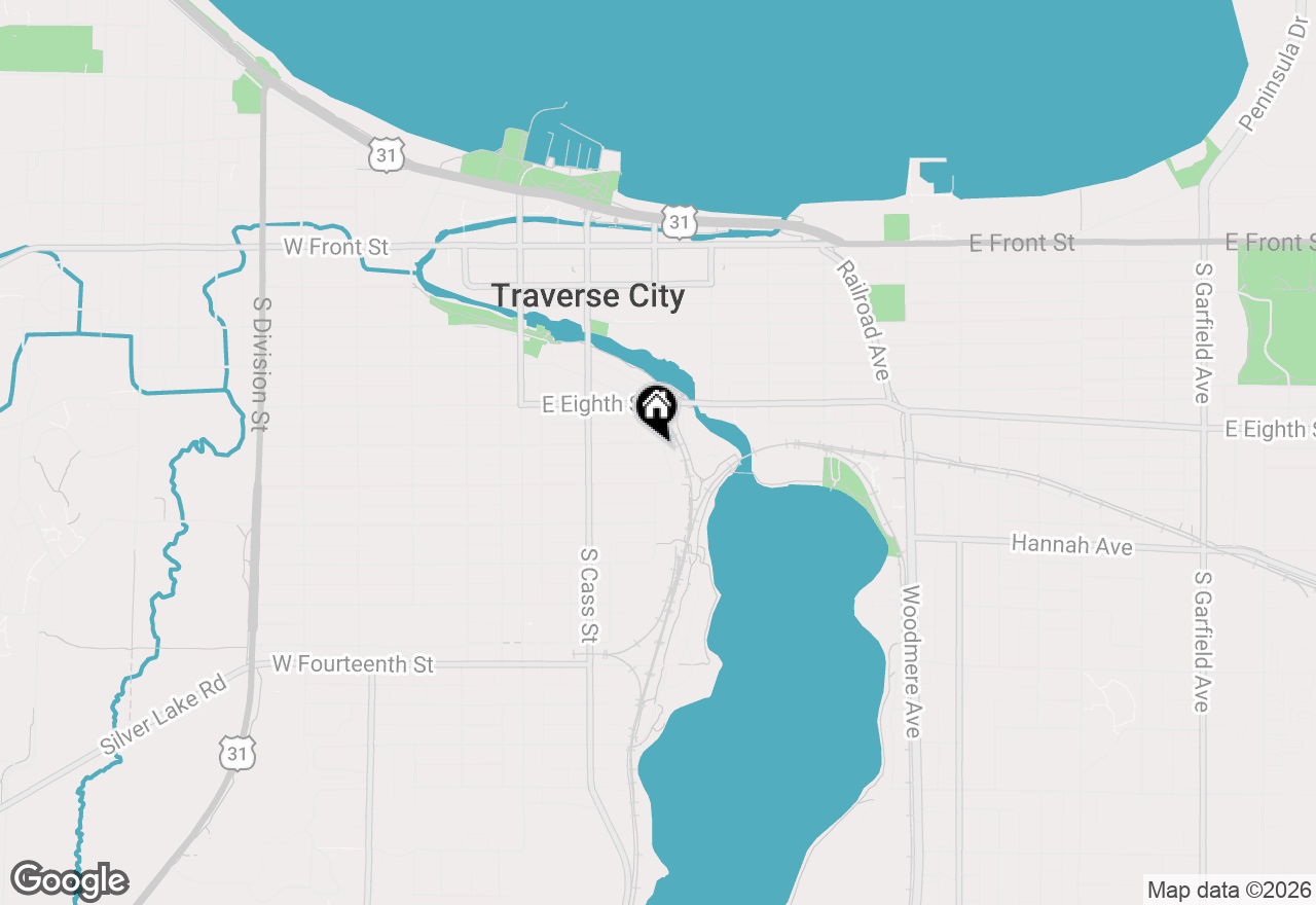 Map of 604 Lake Avenue, Traverse City, MI 49684