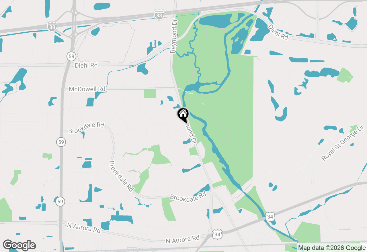 Map of 1417 Queensgreen Circle, Naperville, IL 60563