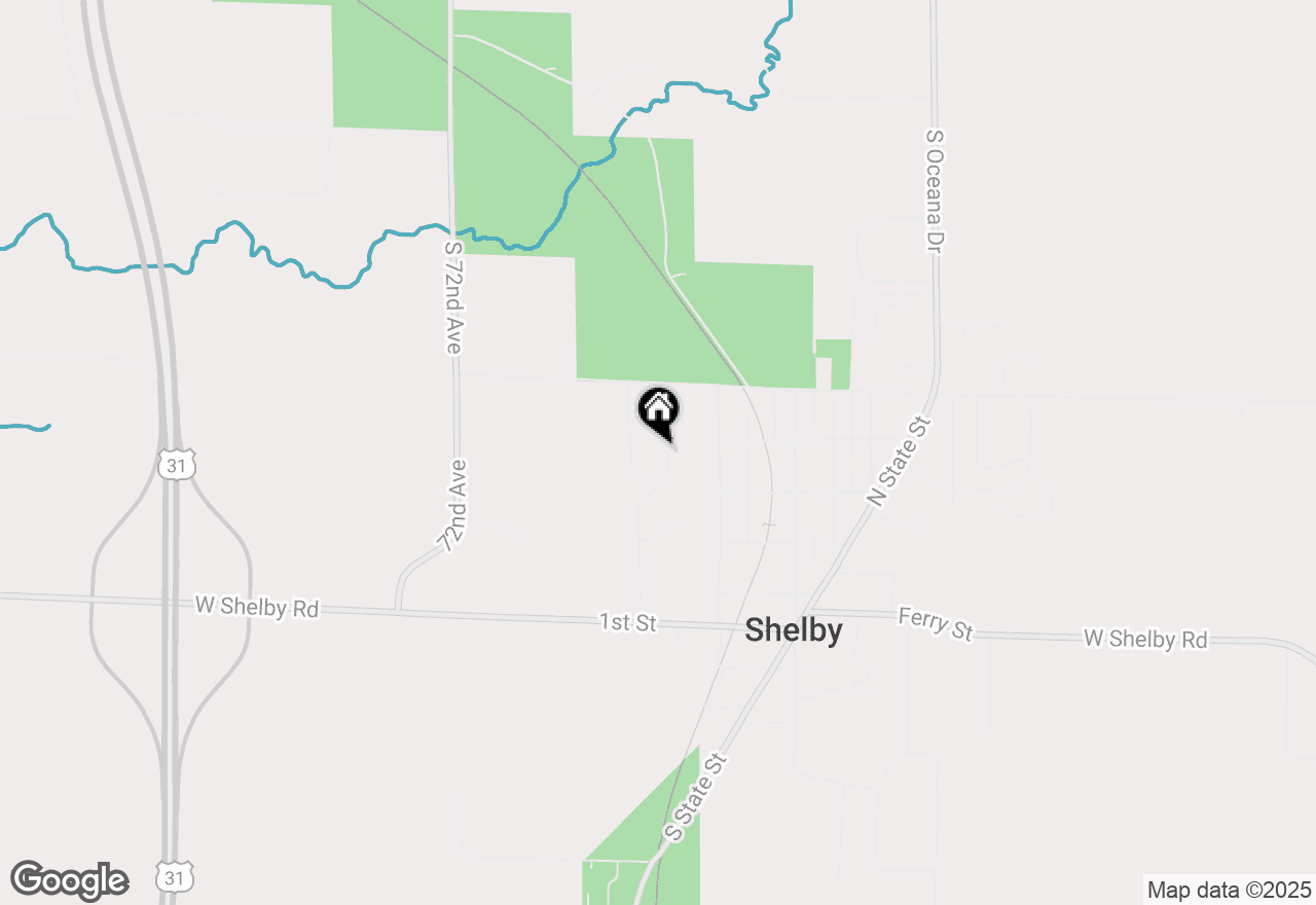 Map of 309 Elliott Street, Shelby, MI 49455