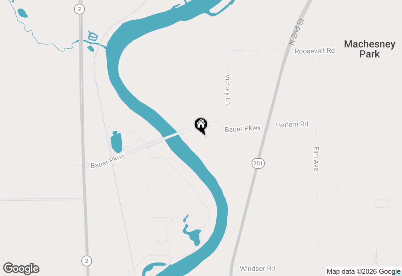 Map of 119 Superior Avenue, Machesney Park, IL 61115
