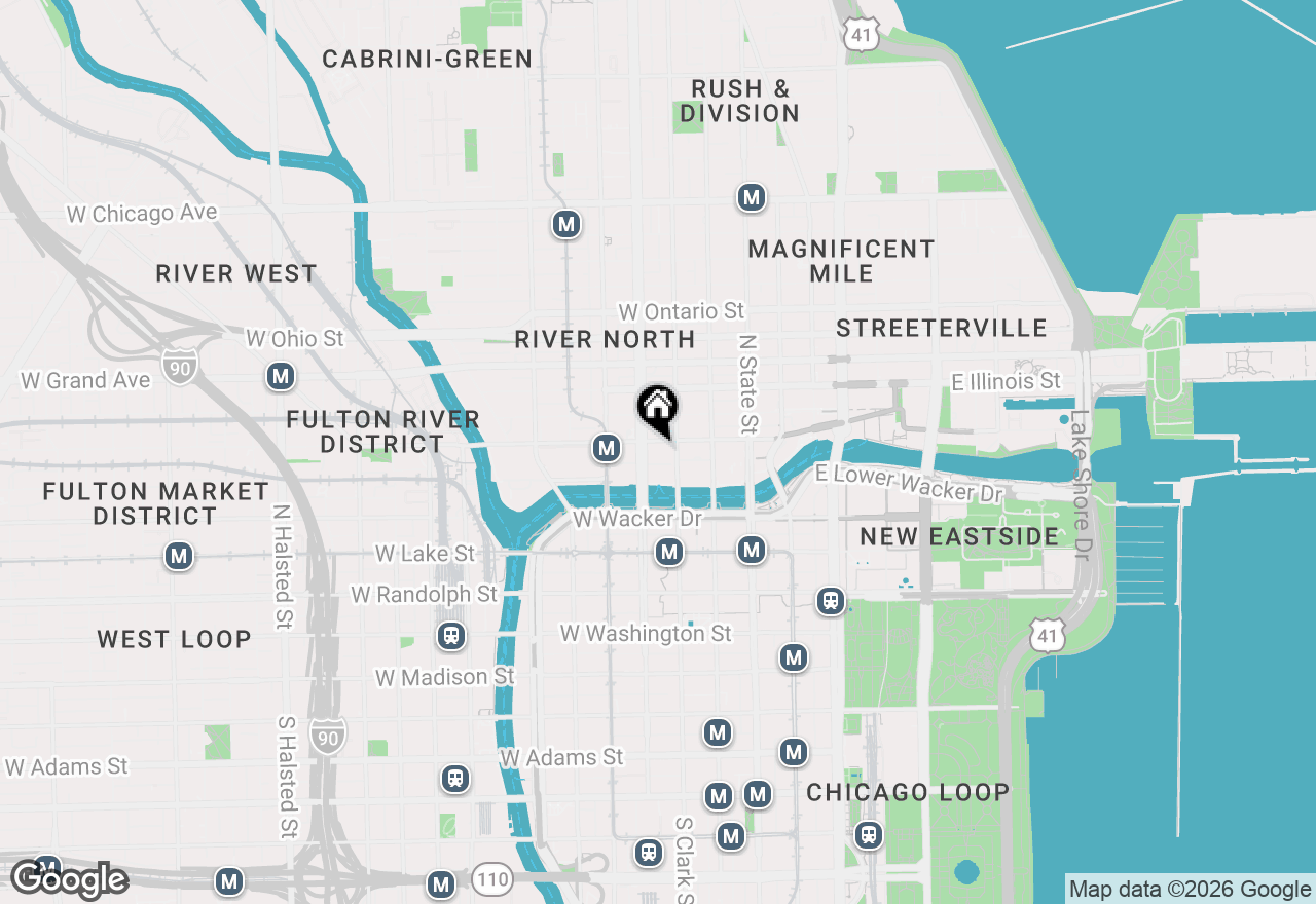 Map of 345 N Lasalle Boulevard #2610, Chicago, IL 60654