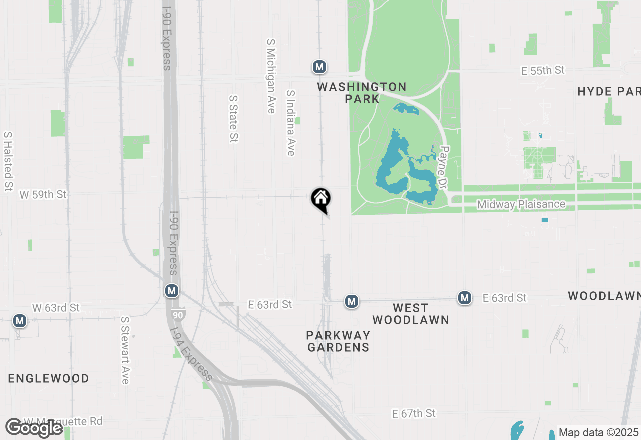 Map of 313 E 60th Street #4, Chicago, IL 60637