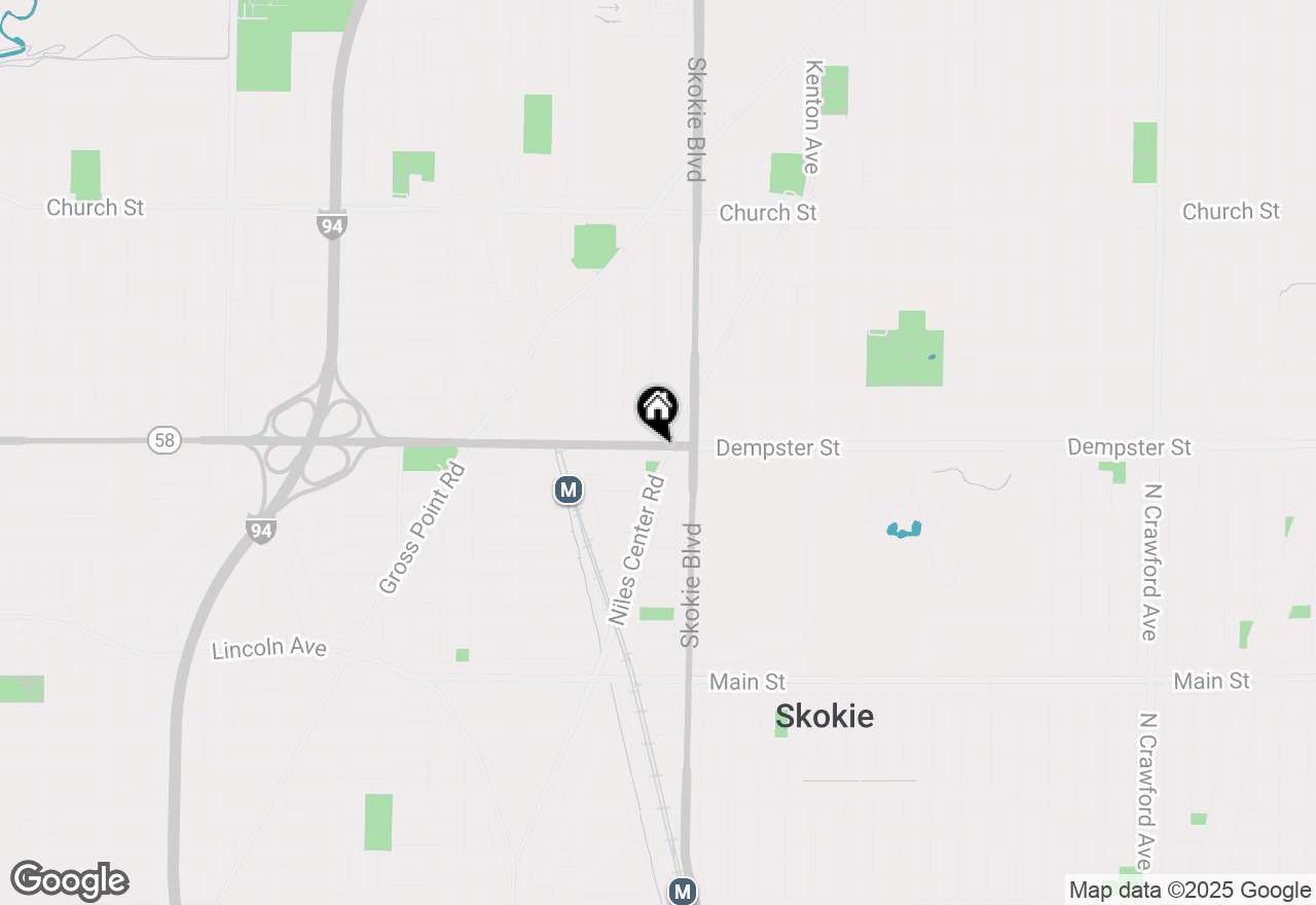 Map of 4835 Dempster Street, Skokie, IL 60077