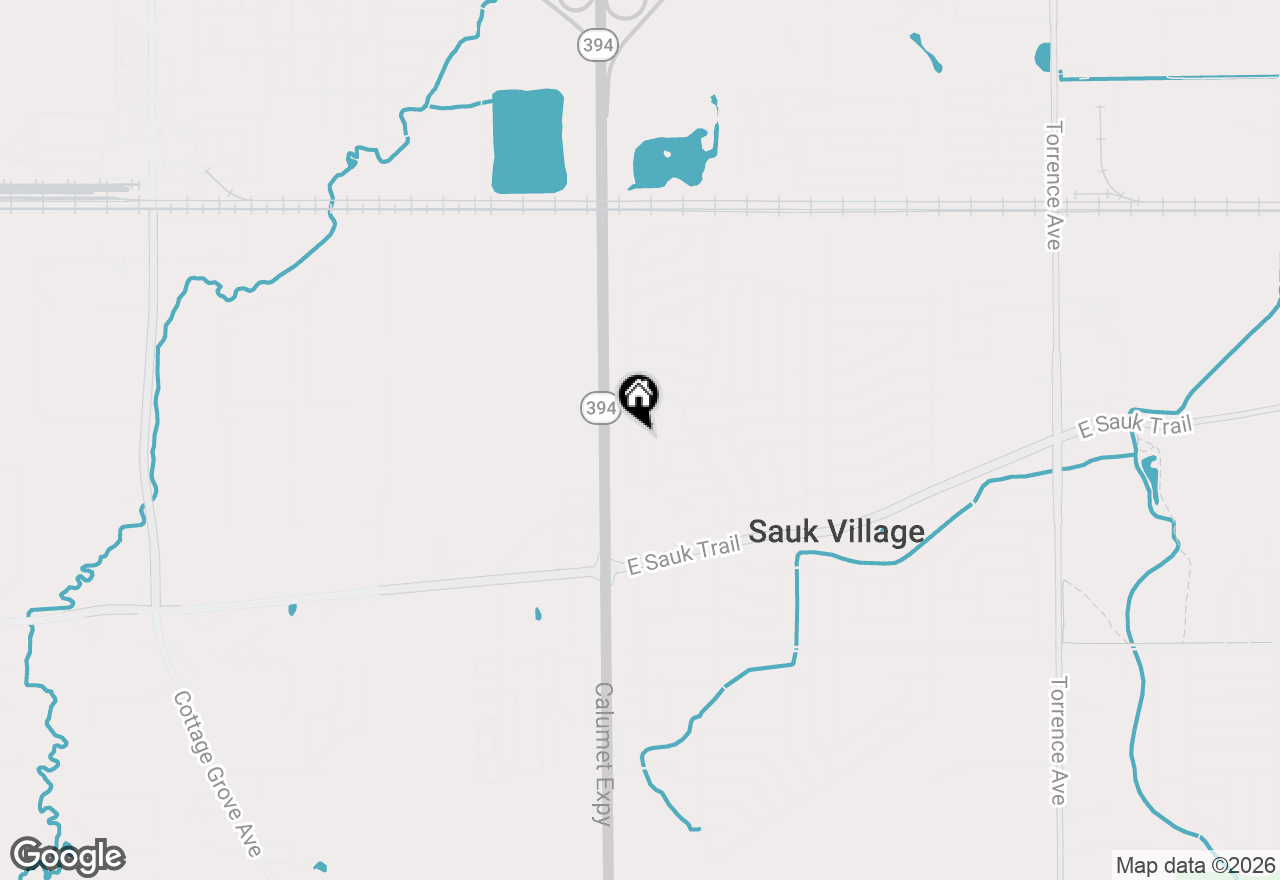 Map of 21775 Peterson Avenue, Sauk Village, IL 60411